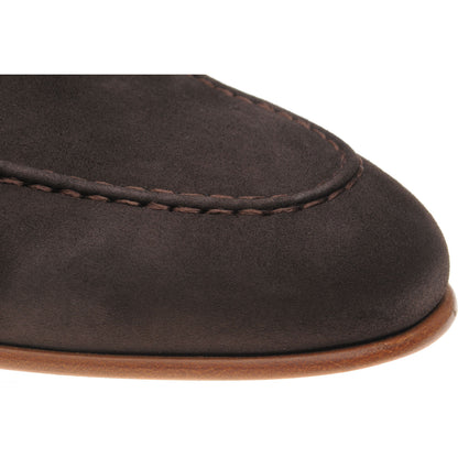 Product image for Herring Trovatore mens loafers in brown suede
