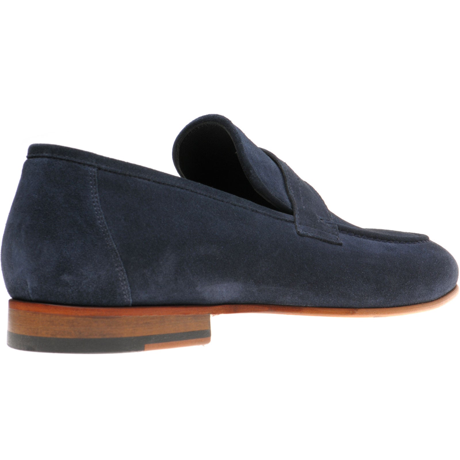 Product image for Herring Trovatore mens loafers in navy suede