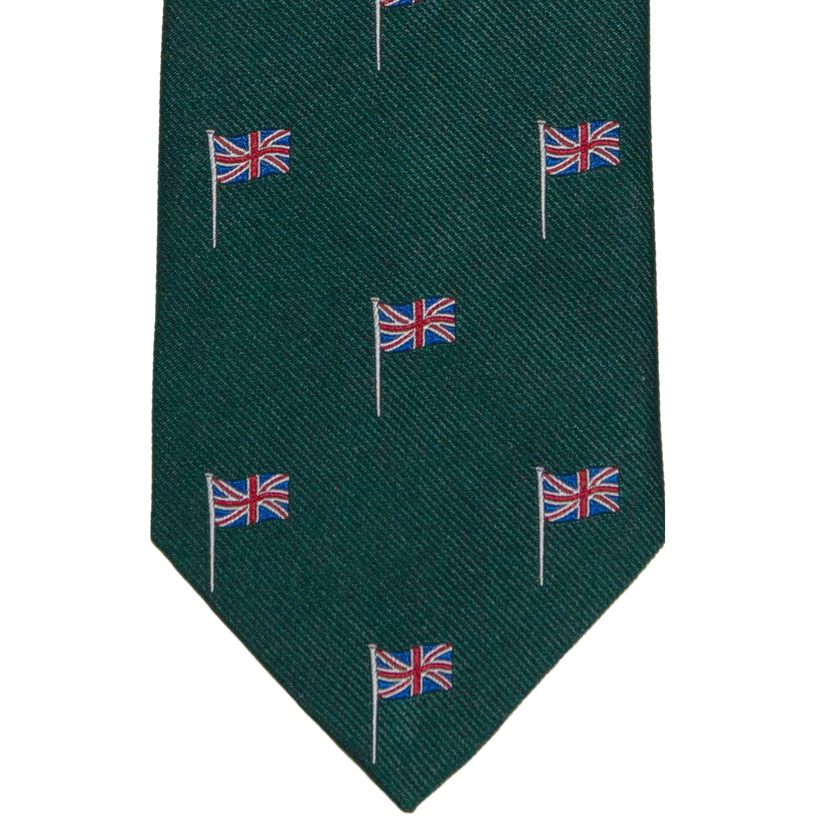 Product image for Herring Union Jack Tie in green