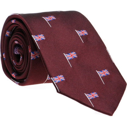 Product image for Herring Union Jack Tie in wine