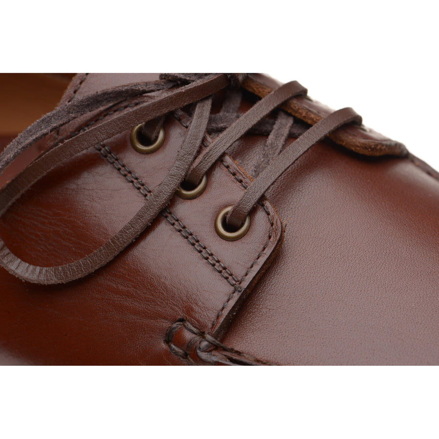 Product image for Herring Vilamoura mens rubber-soled deck shoes in brown pull up