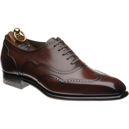 Product image for Herring Villiers mens brogues in brown calf