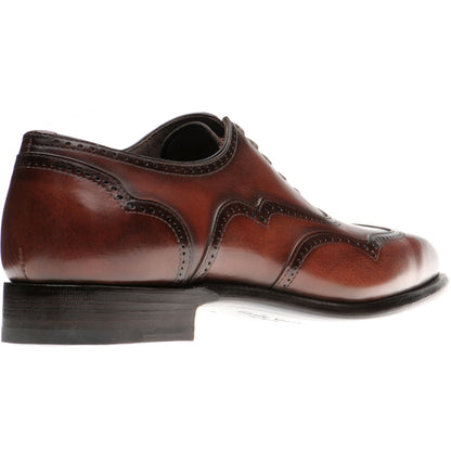 Product image for Herring Villiers mens brogues in rosewood calf