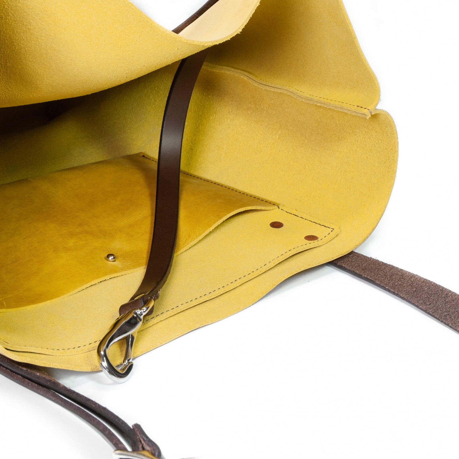 Product image for Herring Vixen Tote Bag in yellow waxy calf
