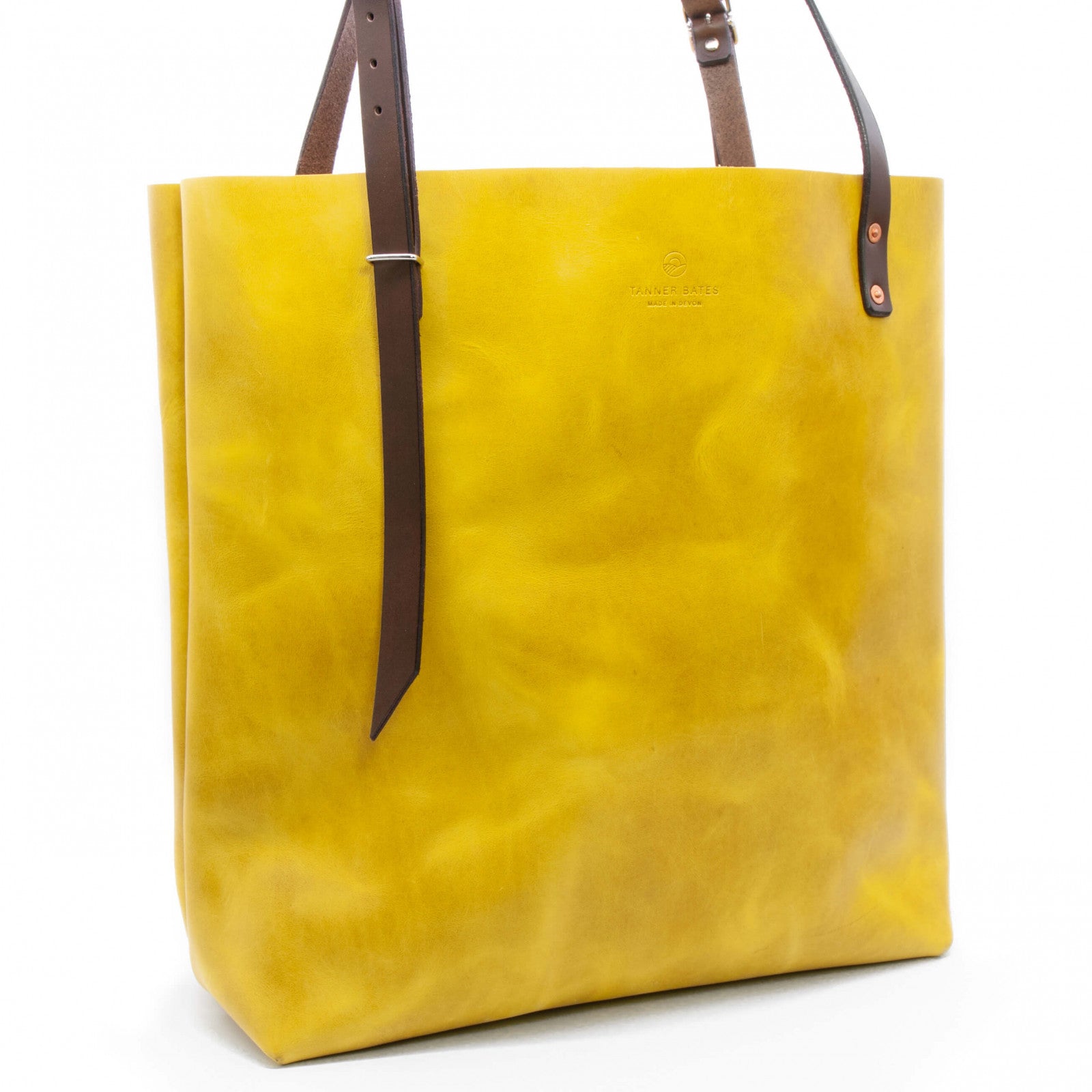 Product image for Herring Vixen Tote Bag in yellow waxy calf