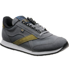 Dark Grey Suede and Lime Nubuck
