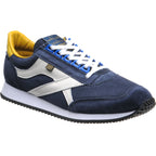 Navy Suede and White Calf