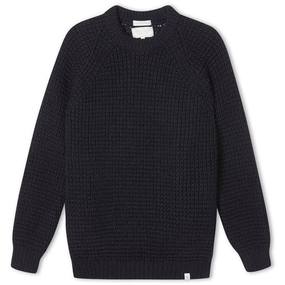 Product image for Herring Waffle Jumper by Peregrine in navy