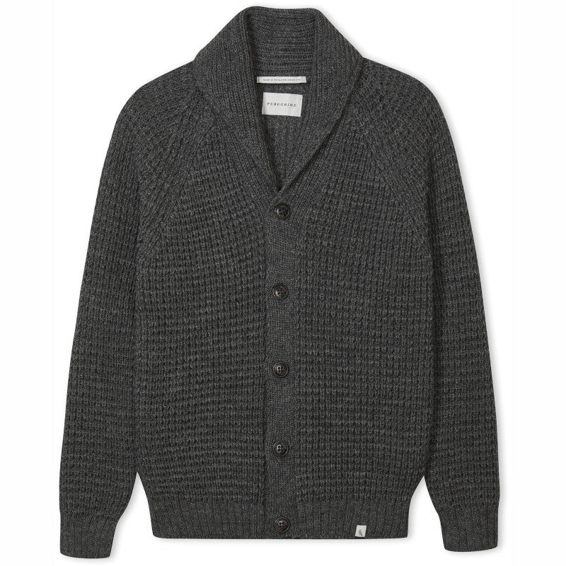 Product image for Herring Waffle Shawl Cardigan by Peregrine in nimbus(grey)