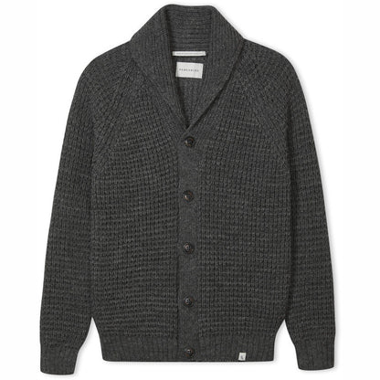 Product image for Herring Waffle Shawl Cardigan by Peregrine in nimbus(grey)