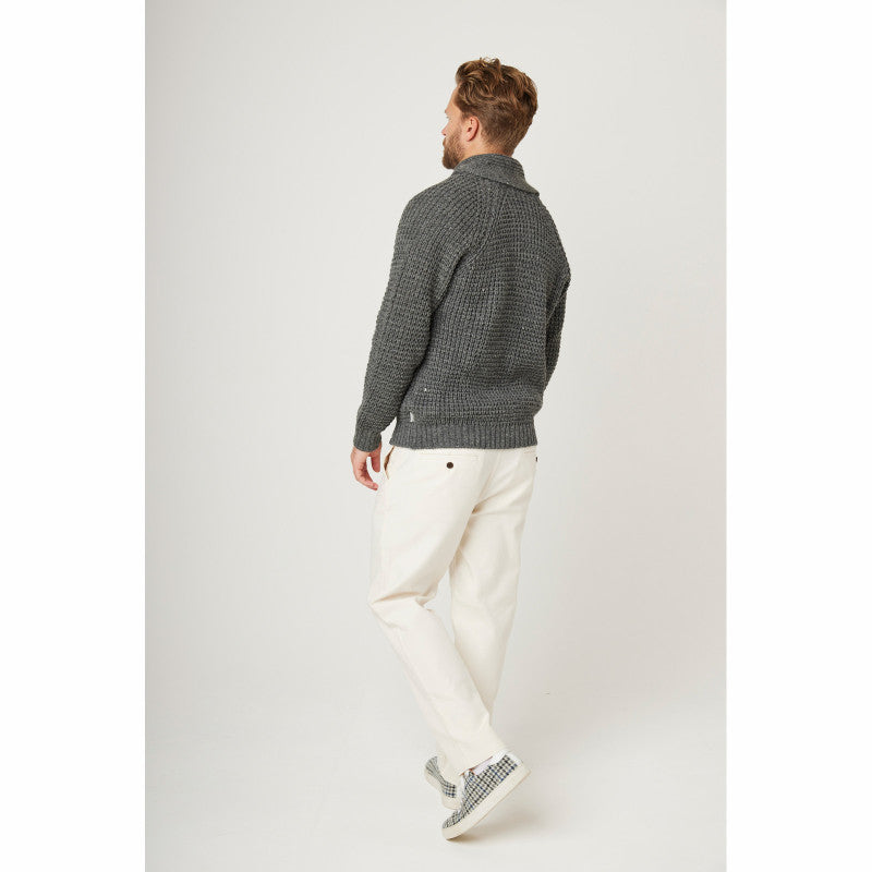 Product image for Herring Waffle Shawl Cardigan by Peregrine in nimbus(grey)