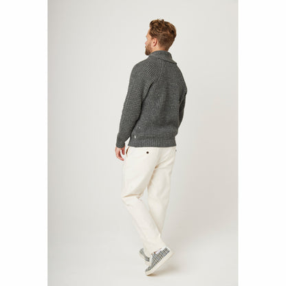 Product image for Herring Waffle Shawl Cardigan by Peregrine in nimbus(grey)