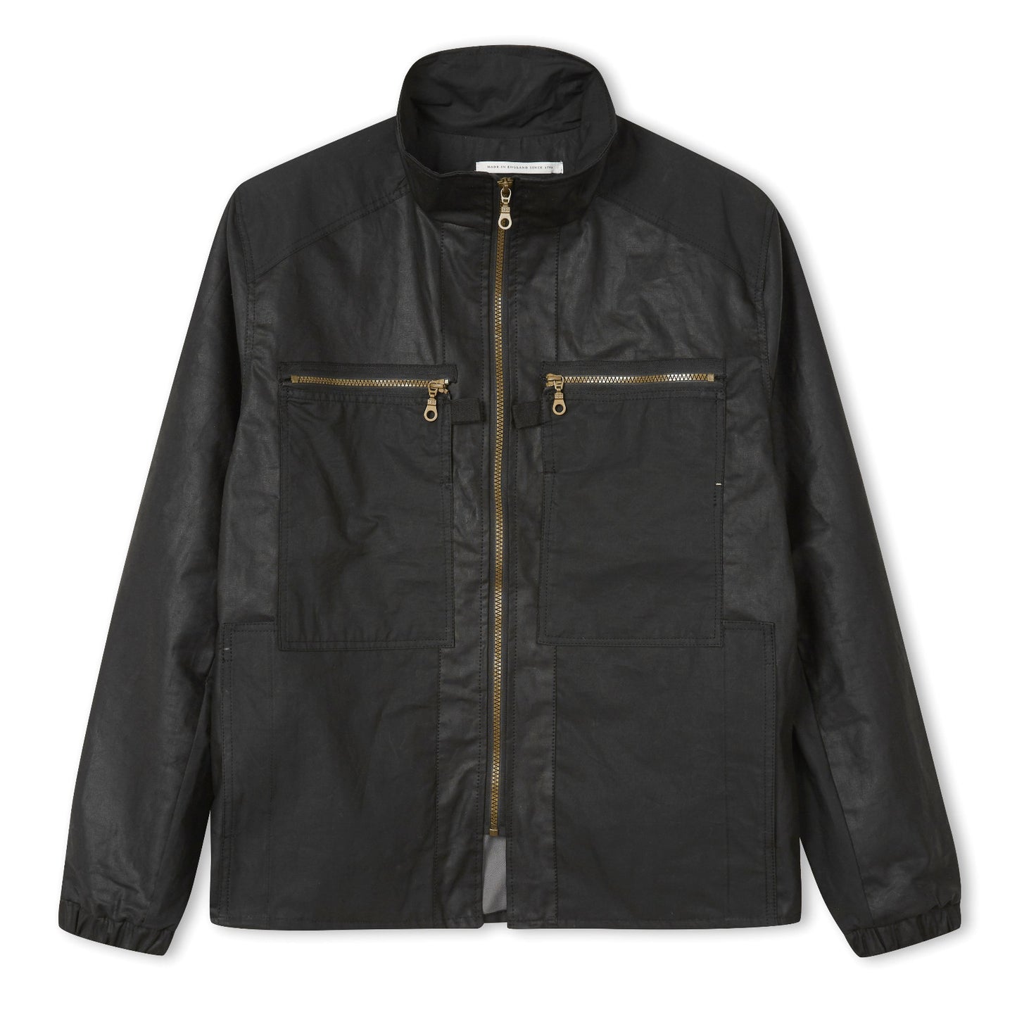 Product image for Herring Wallace Waxed Jacket by Peregrine in black