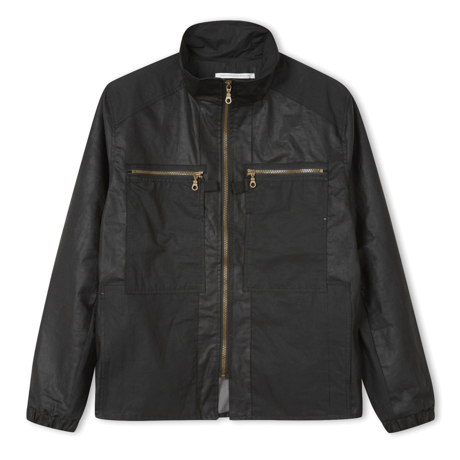 Product image for Herring Wallace Waxed Jacket by Peregrine in black