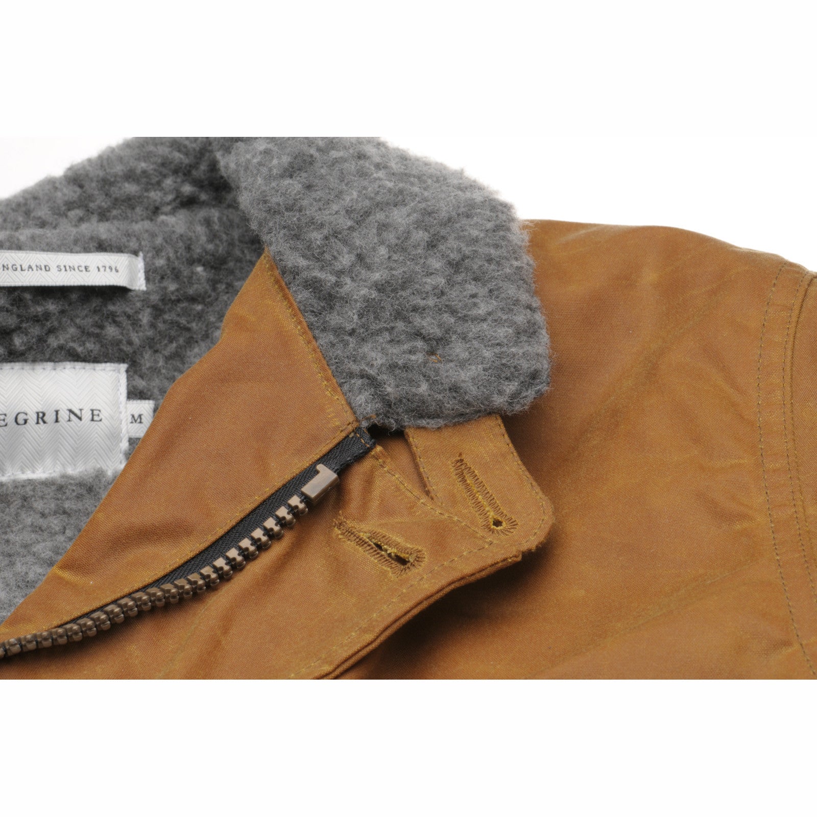 Product image for Herring Warm Lined Teddy Jacket by Peregrine in mustard