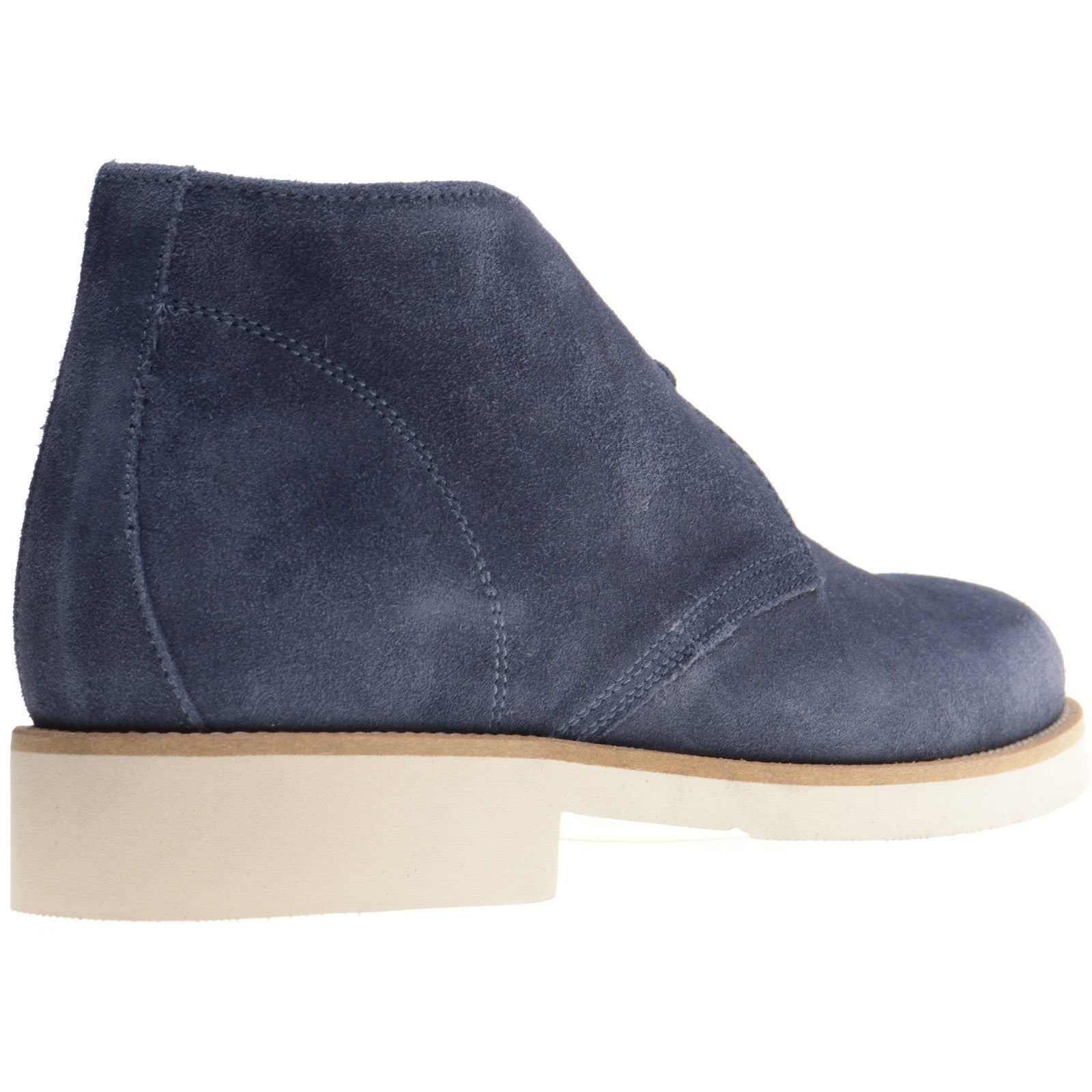 Product image for Herring Warren mens rubber-soled desert boots in blue suede