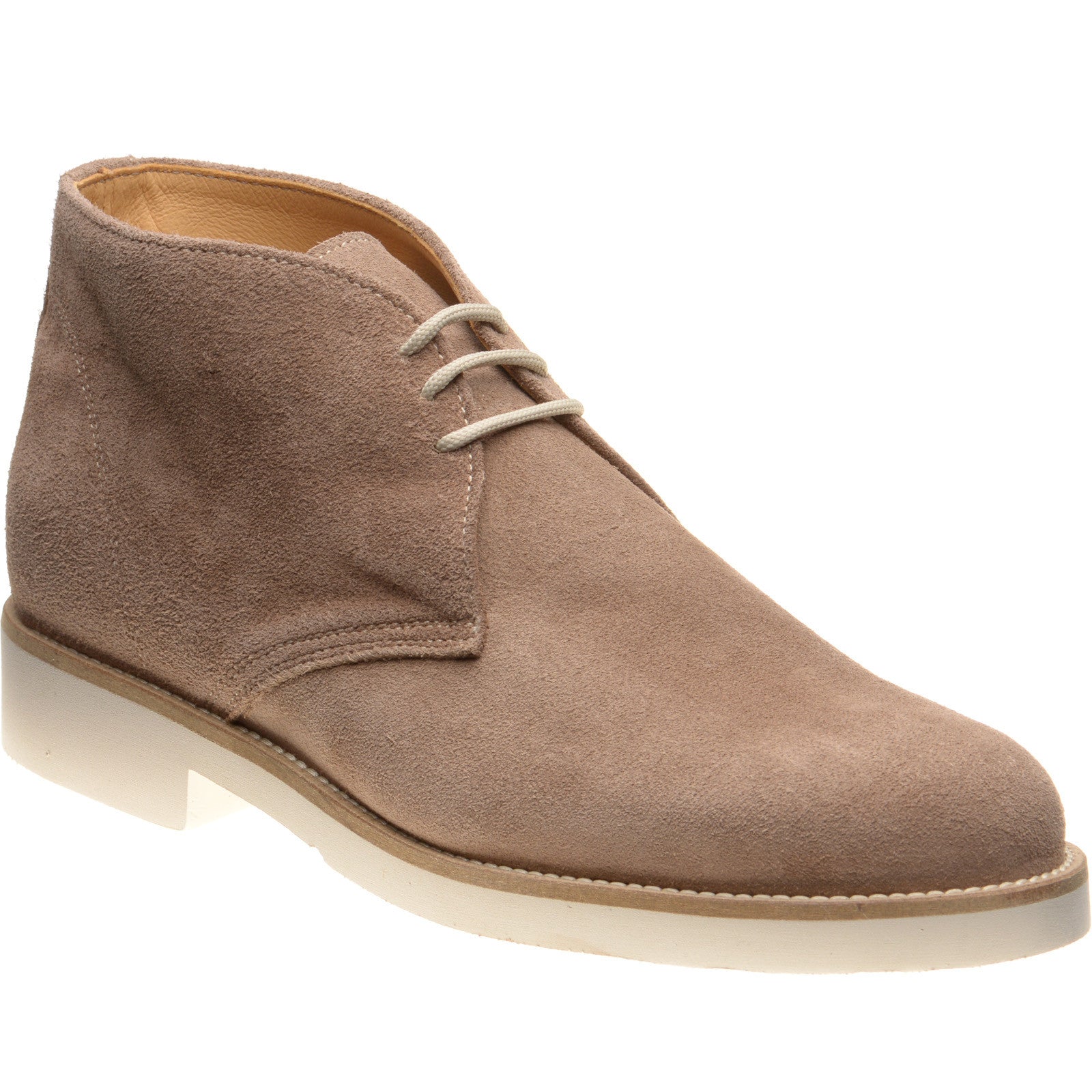 Product image for Herring Warren mens rubber-soled desert boots in taupe suede