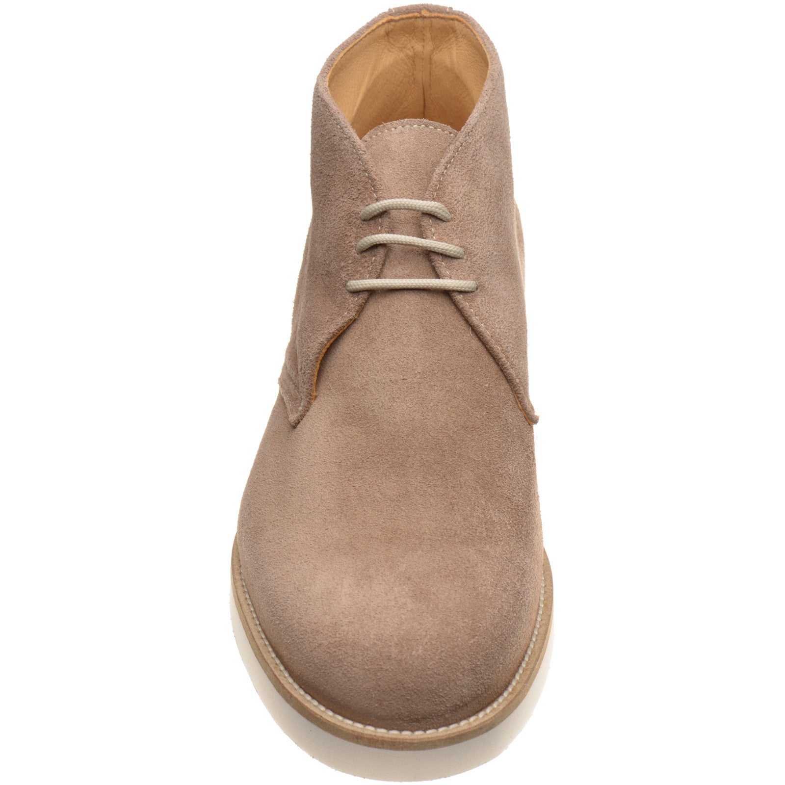 Product image for Herring Warren mens rubber-soled desert boots in taupe suede