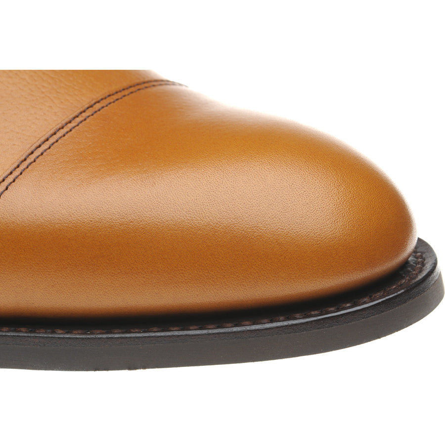Product image for Herring Westport mens rubber-soled Derby shoes in tan grain calf