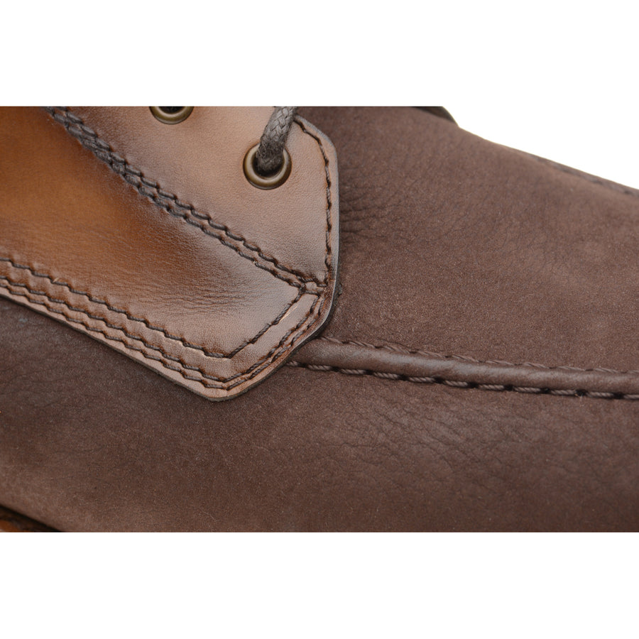Product image for Herring Wilkins mens two-tone rubber-soled boots in brown calf and nubuck