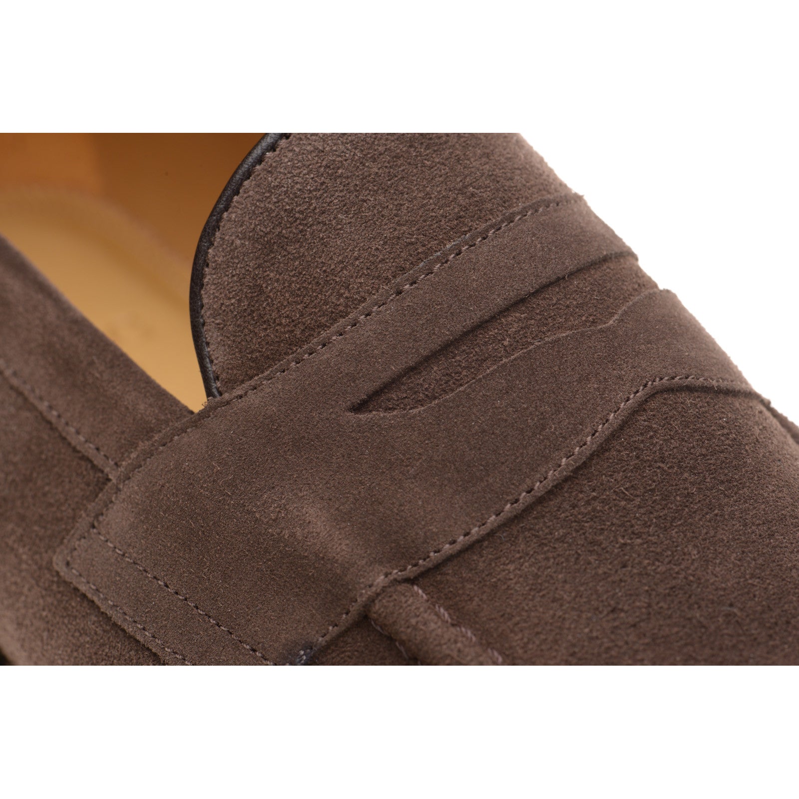 Product image for Herring William mens rubber-soled loafers in brown suede