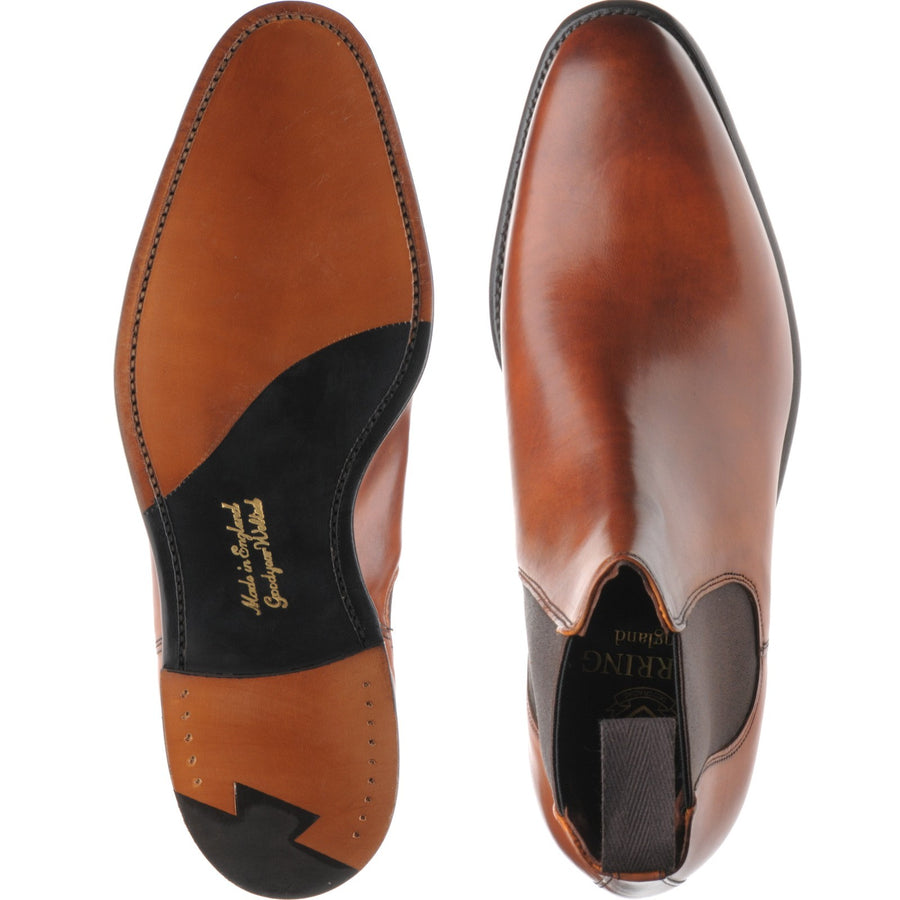 Product image for Herring Wilson mens Chelsea boots in dark leaf calf (second)
