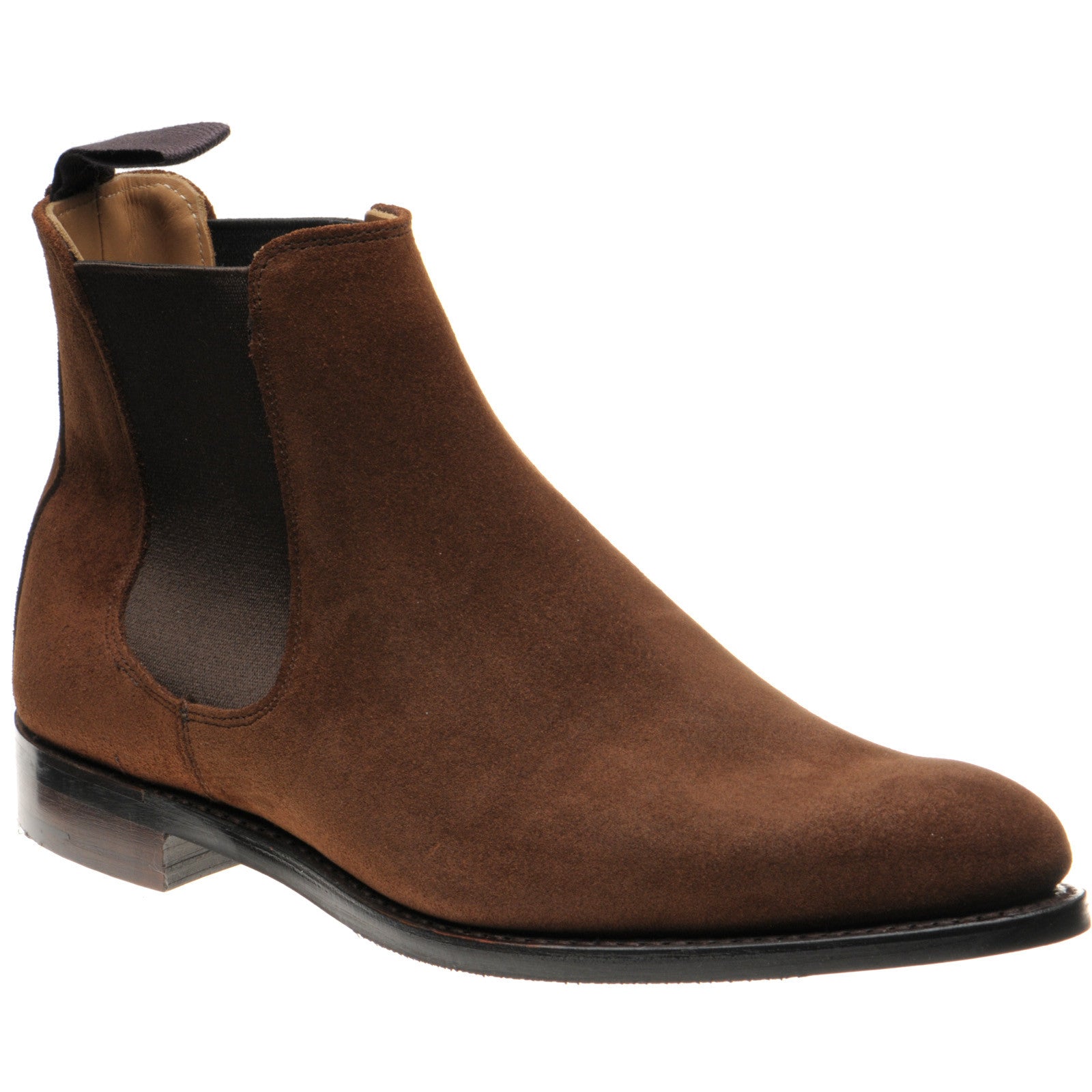Product image for Herring Wilson Rubber mens rubber-soled Chelsea boots in snuff suede
