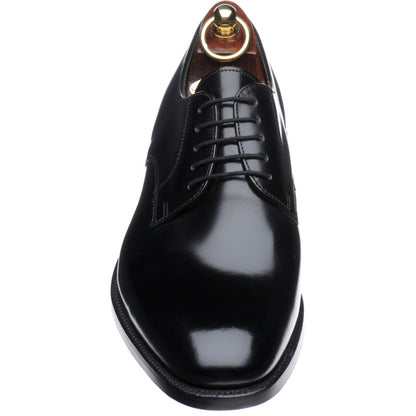 Product image for Loake 205 mens Derby shoes in black polished
