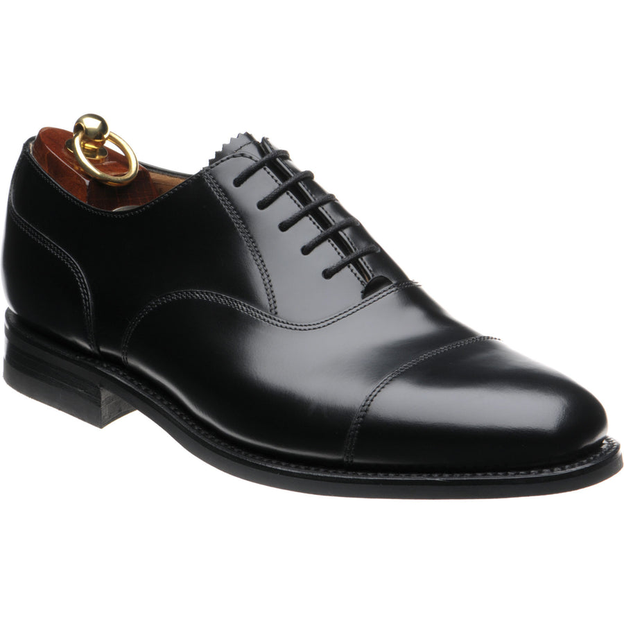 Product image for Loake 300 mens rubber-soled Oxfords in black polished (second)