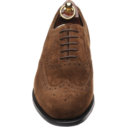 Product image for Loake 302 mens rubber-soled brogues in brown suede (second)