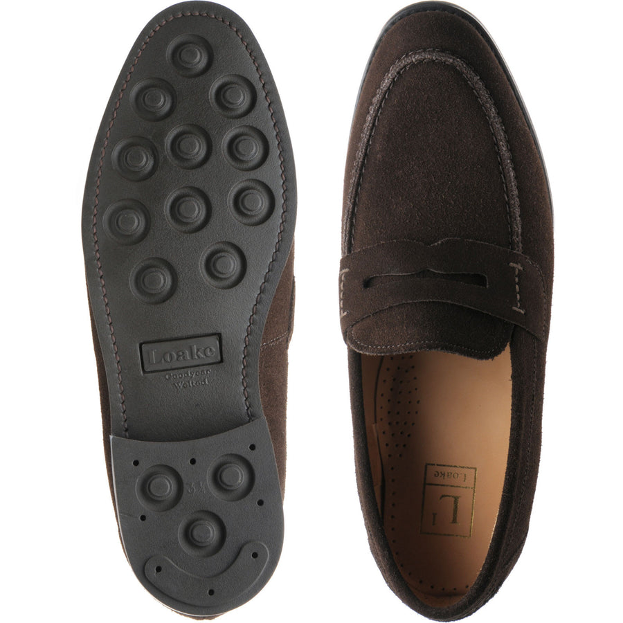 Product image for Loake 356 in dark brown suede