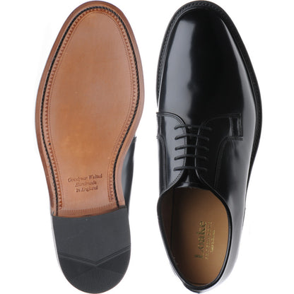 Product image for Loake 771 mens Derby shoes in black polished (second)