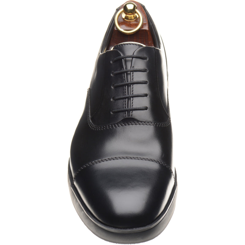Product image for Loake Armstrong mens rubber-soled Oxfords in black calf