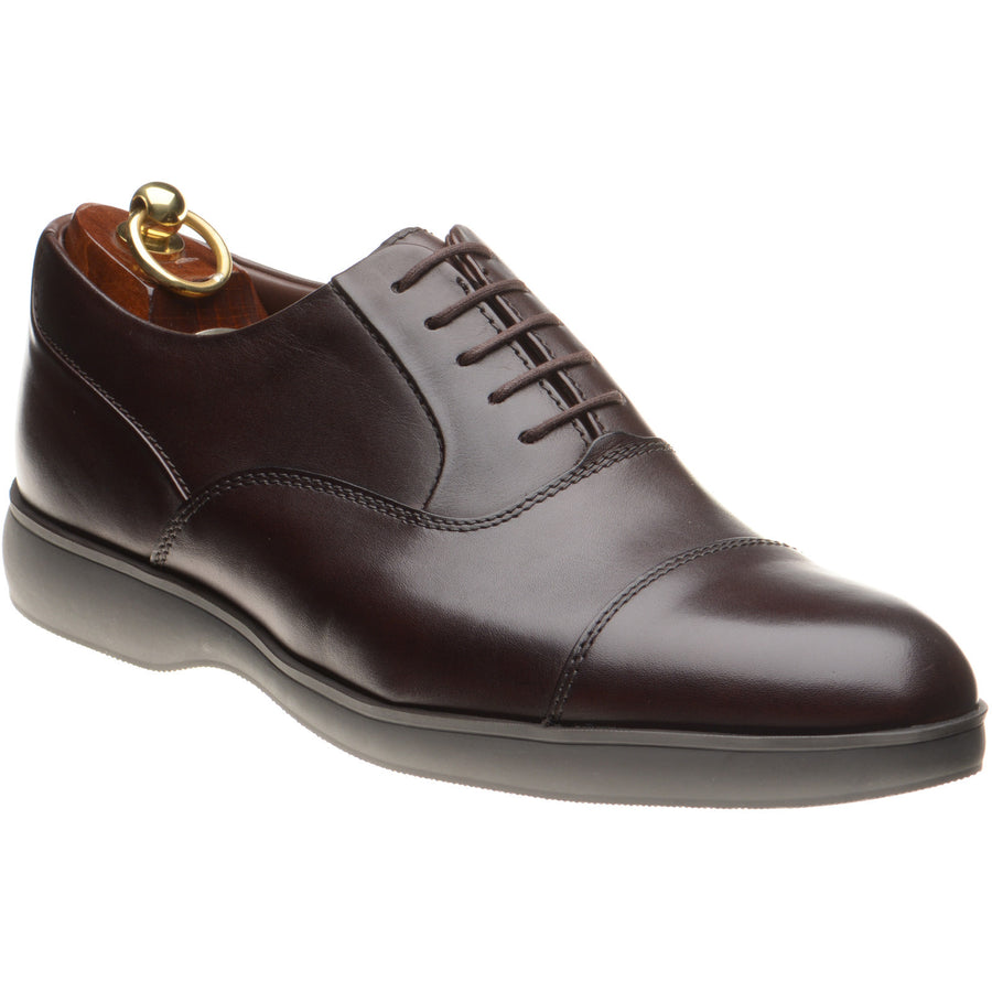 Product image for Loake Armstrong mens rubber-soled Oxfords in brown calf