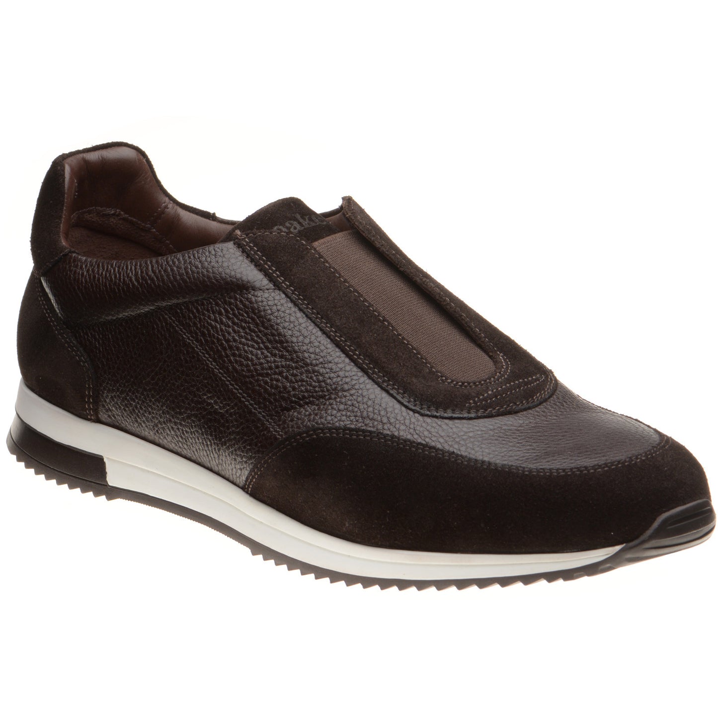 Product image for Loake Ballantyne mens rubber-soled in brown suede and brown grain (second)