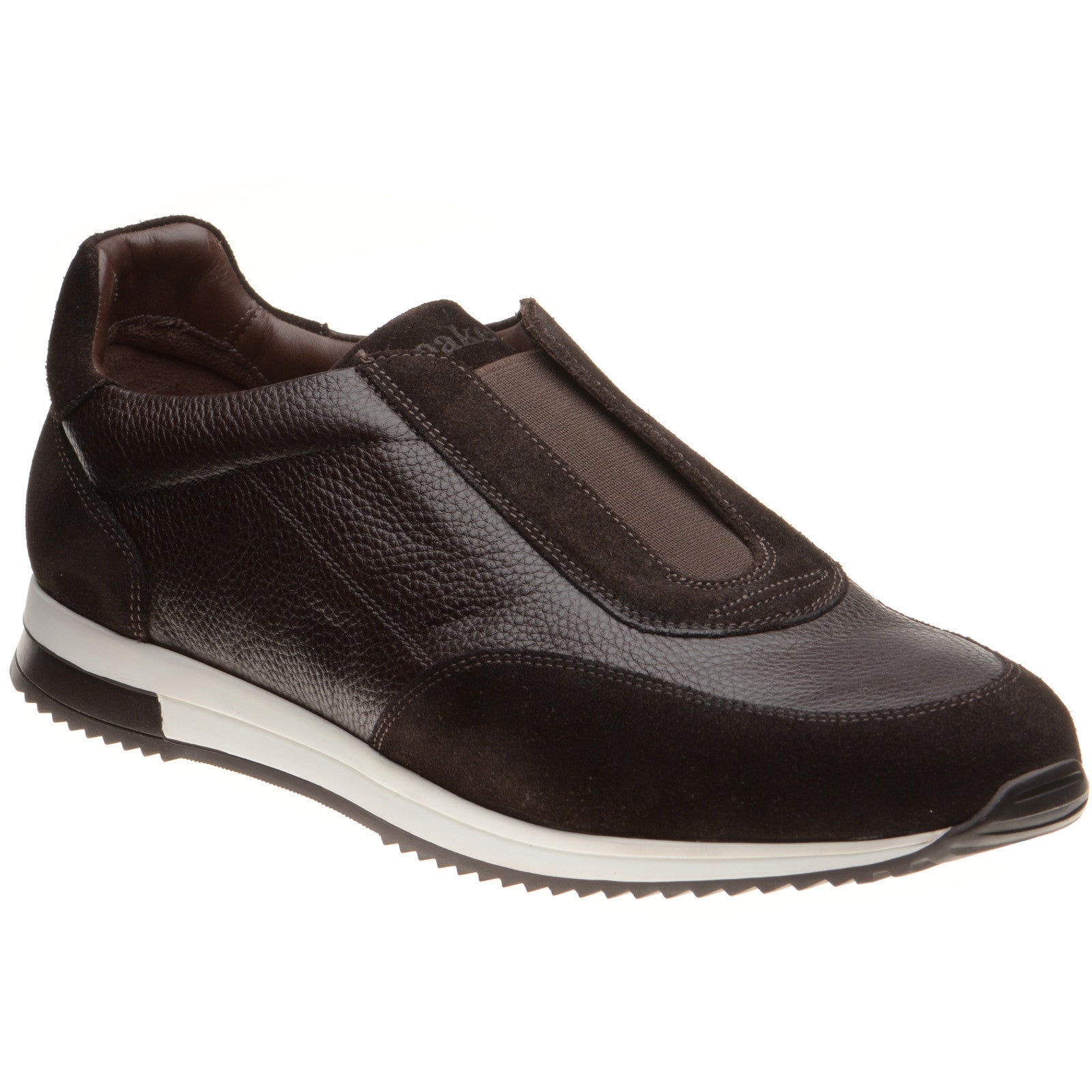 Product image for Loake Ballantyne mens rubber-soled in brown suede and brown grain (second)