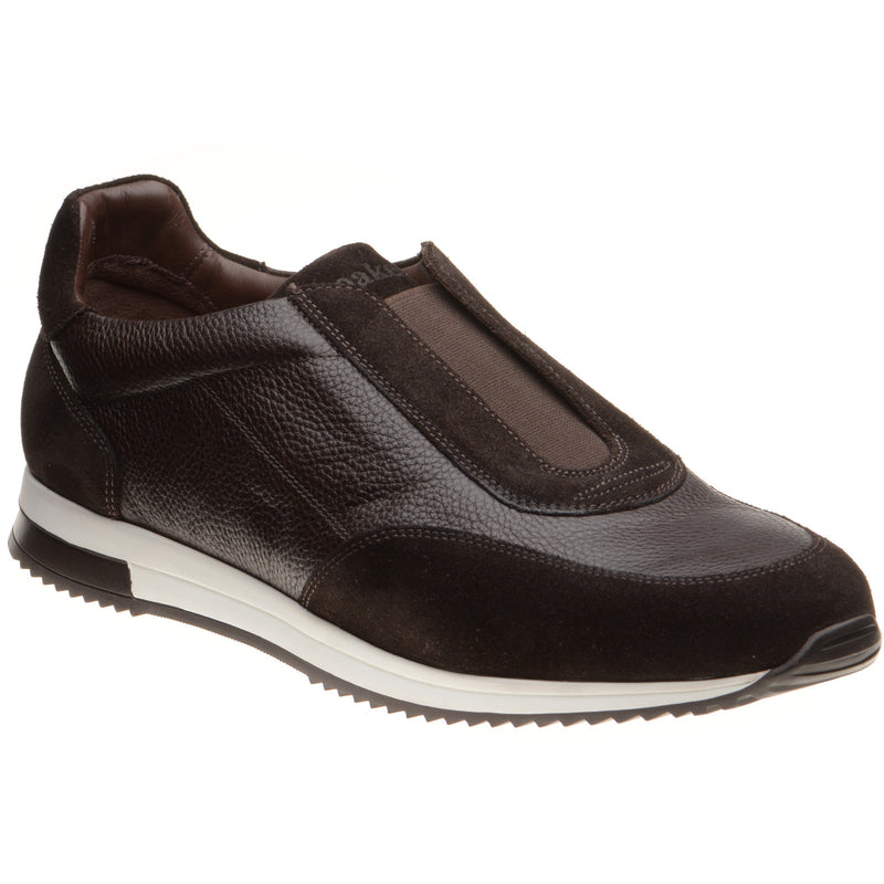 Product image for Loake Ballantyne mens rubber-soled in brown suede and brown grain (second)