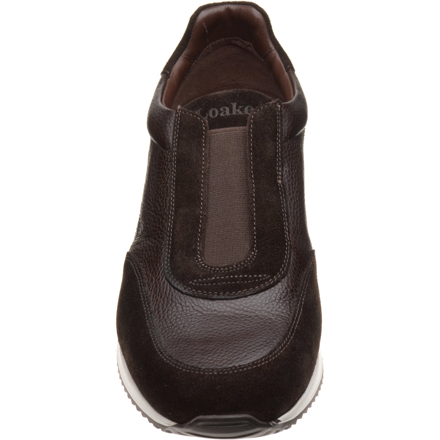 Product image for Loake Ballantyne mens rubber-soled in brown suede and brown grain (second)
