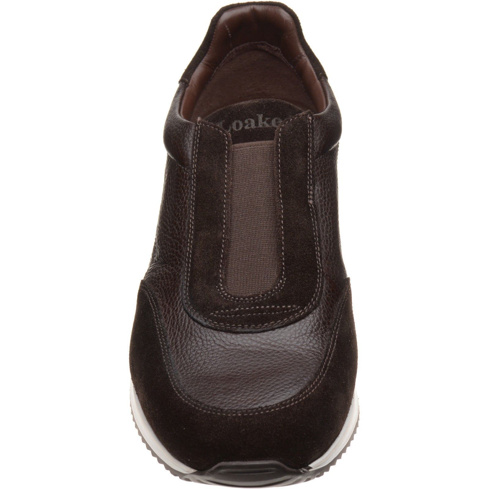 Product image for Loake Ballantyne mens rubber-soled in brown suede and brown grain (second)