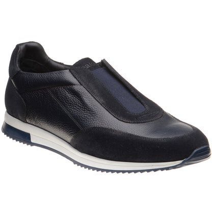 Product image for Loake Ballantyne mens rubber-soled in navy suede and navy grain (second)