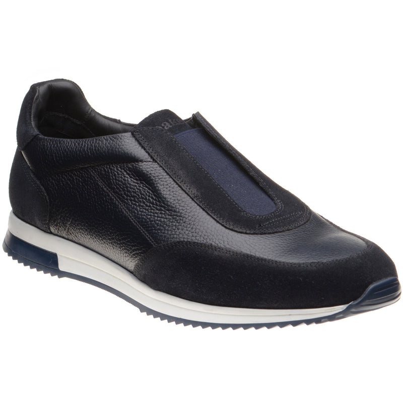 Product image for Loake Ballantyne mens rubber-soled in navy suede and navy grain (second)
