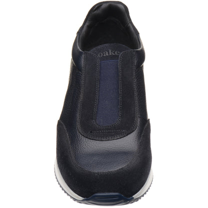 Product image for Loake Ballantyne mens rubber-soled in navy suede and navy grain (second)