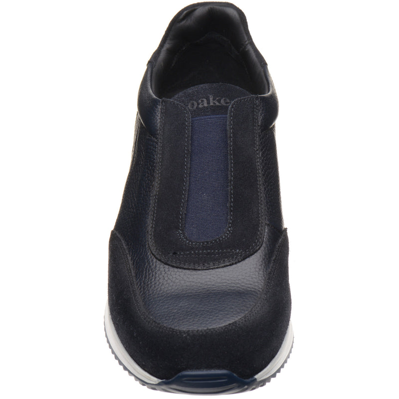 Product image for Loake Ballantyne mens rubber-soled in navy suede and navy grain (second)