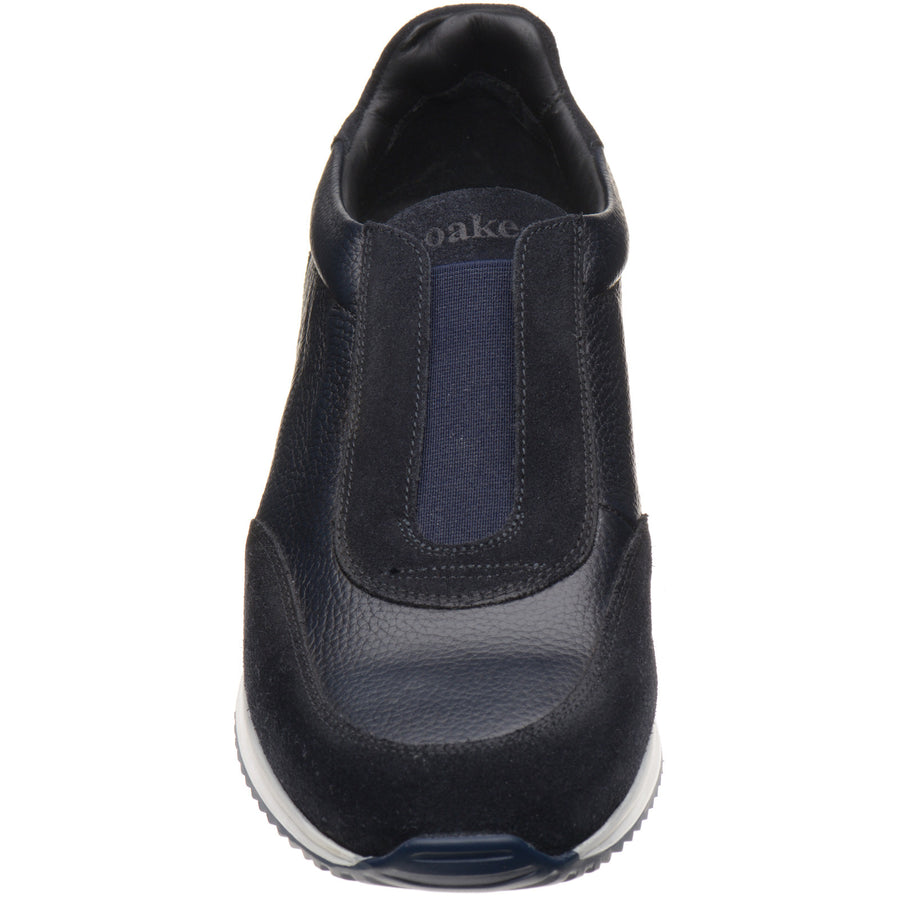 Product image for Loake Ballantyne mens rubber-soled in navy suede and navy grain (second)