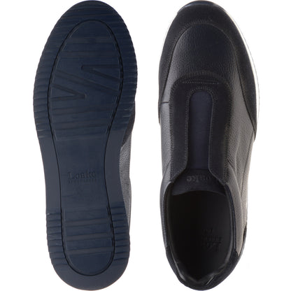 Product image for Loake Ballantyne mens rubber-soled in navy suede and navy grain (second)