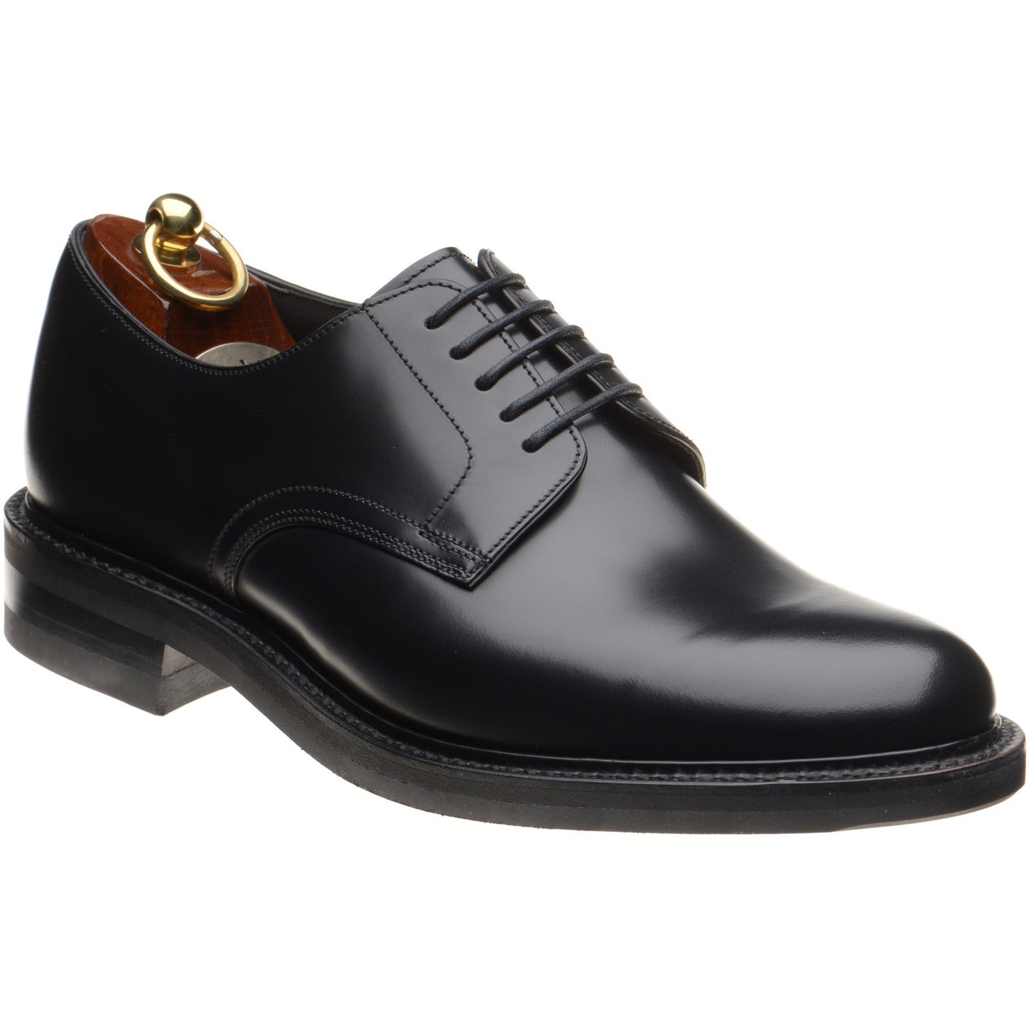 Product image for Loake Barbican mens rubber-soled in black polished