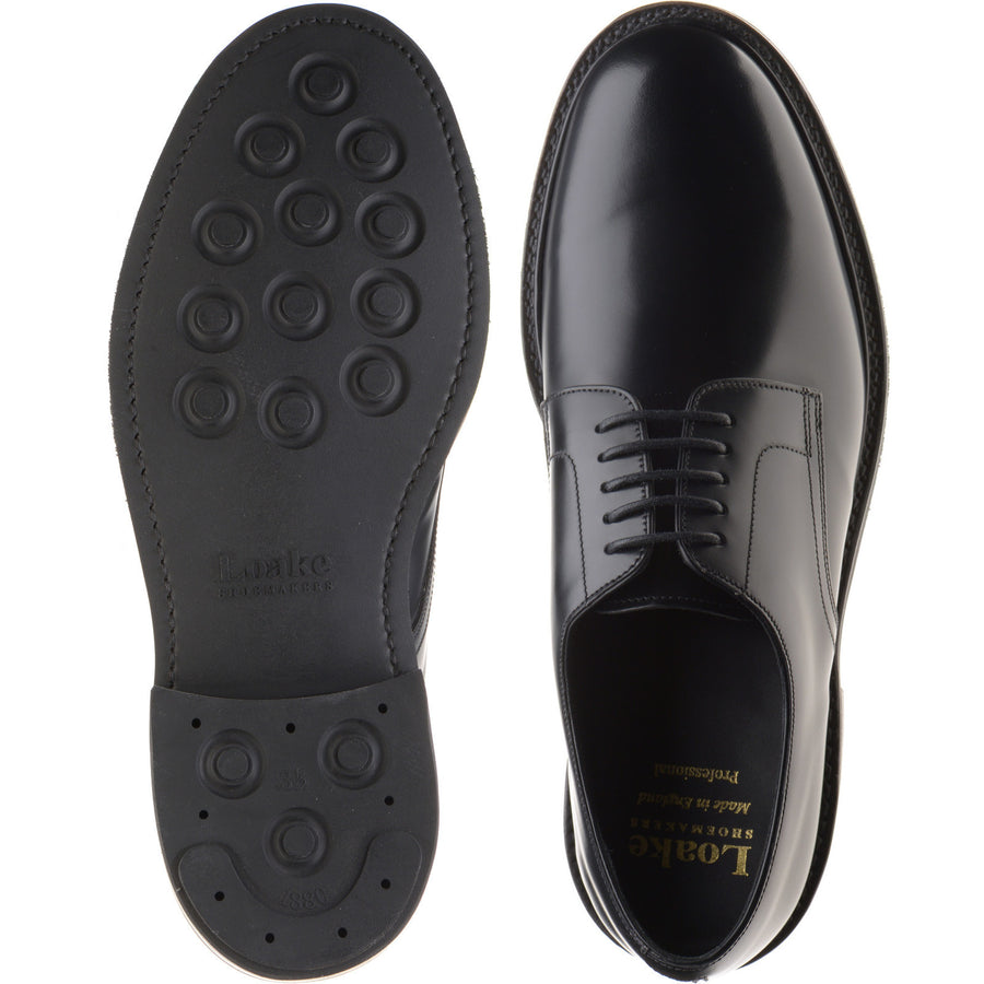 Product image for Loake Barbican mens rubber-soled in black polished