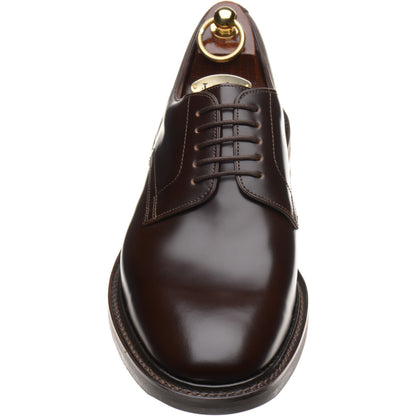 Product image for Loake Barbican mens rubber-soled in espresso polished