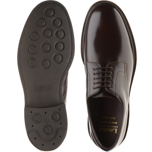 Product image for Loake Barbican mens rubber-soled in espresso polished (second)
