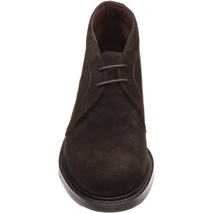 Product image for Loake Berkeley mens rubber-soled Chukka boots in dark brown suede (second)